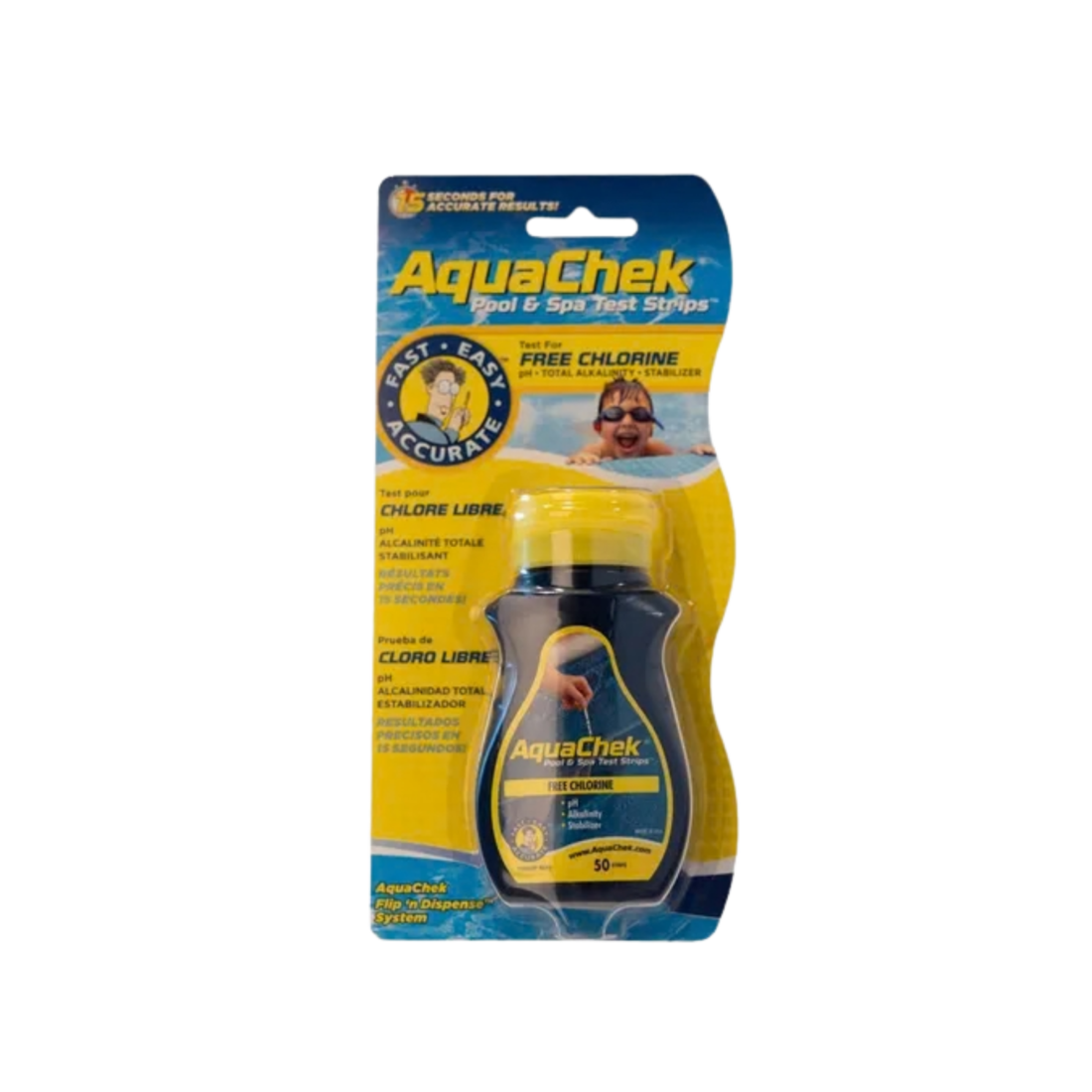 AquaChek Chlorine 4-in-1 Teststrips | JDL Zwembaden